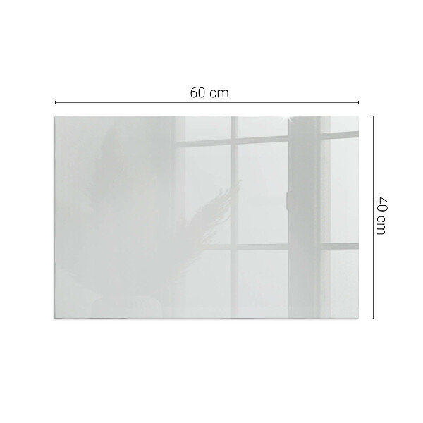 Plaque rectangulaire en verre pour poêle Couleur grise