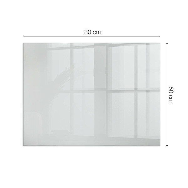 Plaque rectangulaire en verre pour poêle Couleur grise