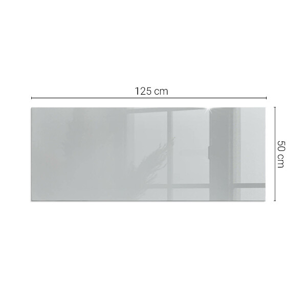 Plaque verre rectangulaire cheminée Couleur gris clair
