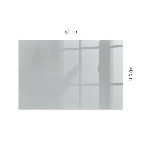 Plaque verre rectangulaire cheminée Couleur gris clair
