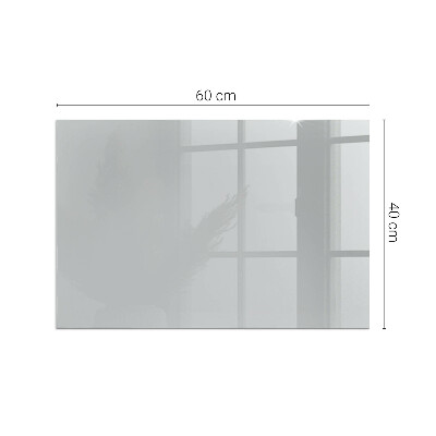 Plaque verre rectangulaire cheminée Couleur gris clair