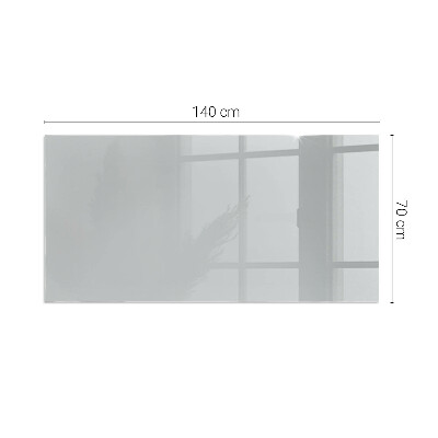 Plaque verre rectangulaire cheminée Couleur gris clair