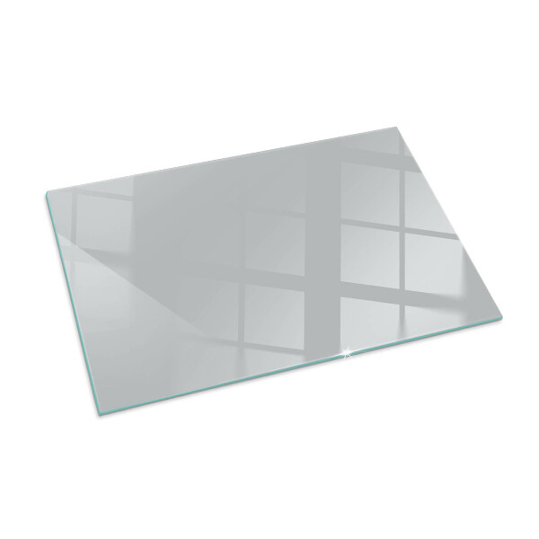 Plaque verre rectangulaire cheminée Couleur gris clair