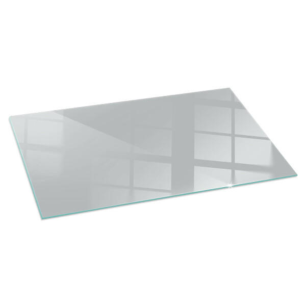 Plaque verre rectangulaire cheminée Couleur gris clair