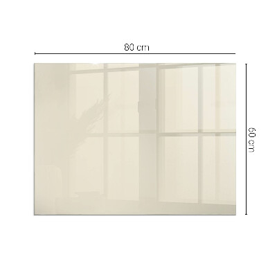 Plaque rectangulaire en verre pour poêle Couleur beige