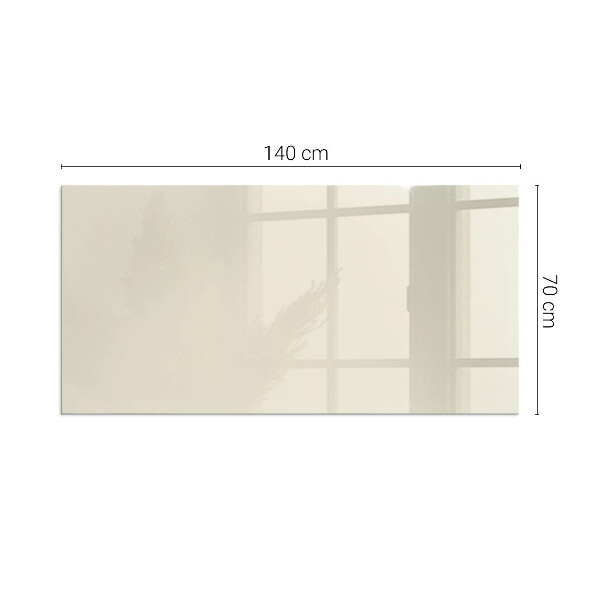 Plaque rectangulaire en verre pour poêle Couleur beige