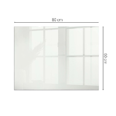 Plaque verre rectangulaire cheminée couleur ivoire