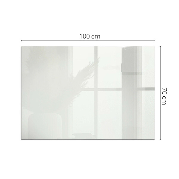 Plaque verre rectangulaire cheminée couleur ivoire