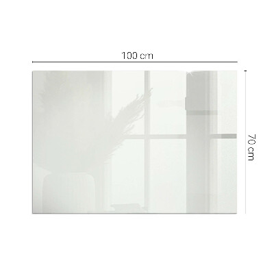 Plaque verre rectangulaire cheminée couleur ivoire