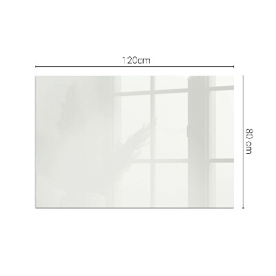 Plaque verre rectangulaire cheminée couleur ivoire