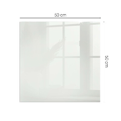 Plaque verre rectangulaire cheminée couleur ivoire