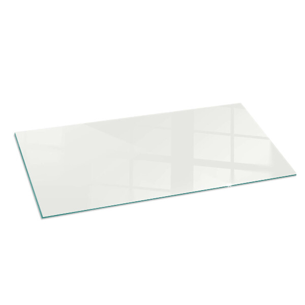 Plaque verre rectangulaire cheminée couleur ivoire