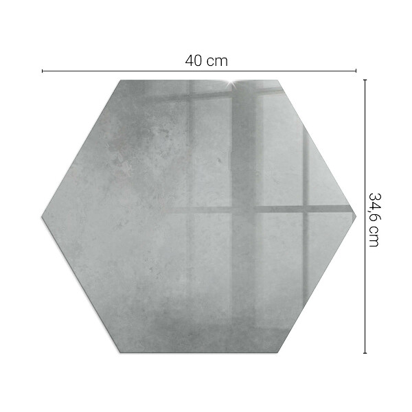 Plaque de sol en verre pour poêle hexagonal Structure en béton avec effet