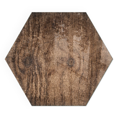 Plaque protection sol devant cheminée en verre Motif en bois de pin