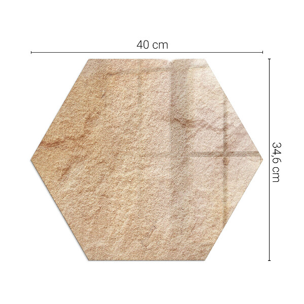 Plaque verre pour poêle hexagonal La nature de la structure en pierre