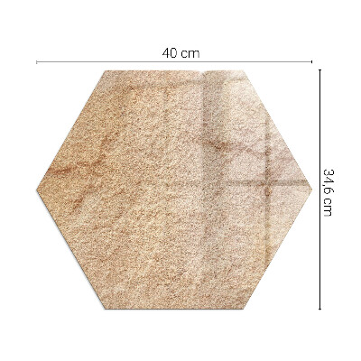 Plaque verre pour poêle hexagonal La nature de la structure en pierre