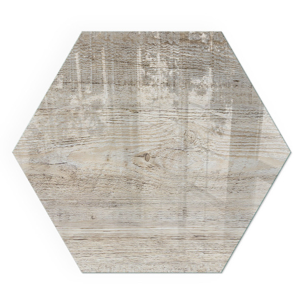 Plaque protection sol devant cheminée en verre Motif bois clair naturel