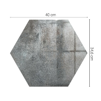 Plaque de sol en verre pour poêle hexagonal Modèle de structure brute