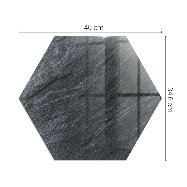 Plaque protection sol devant cheminée en verre Modèle de structure rocheuse