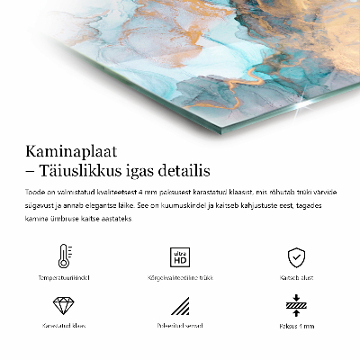 Plaque de sol en verre pour poêle hexagonal Motifs polygonaux sur le web