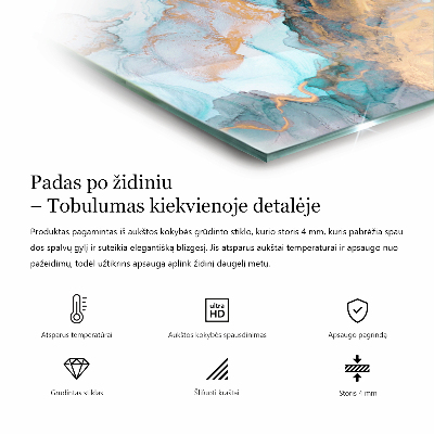 Plaque de sol en verre pour poêle hexagonal Motifs polygonaux sur le web