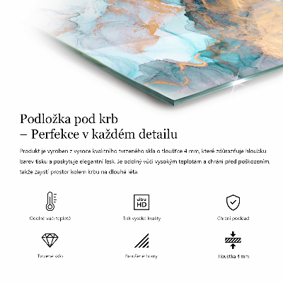 Plaque de sol en verre pour poêle hexagonal Motifs polygonaux sur le web