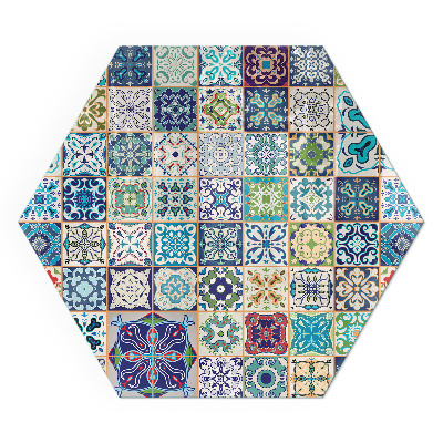 Plaque protection sol devant cheminée en verre Motifs décoratifs en mosaïque