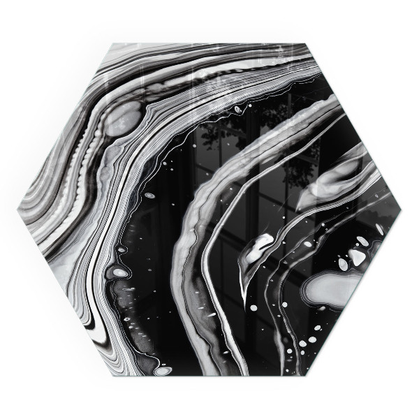 Plaque protection sol devant cheminée en verre Motifs abstraits ondulés et linéaires