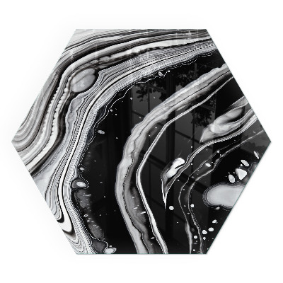 Plaque protection sol devant cheminée en verre Motifs abstraits ondulés et linéaires