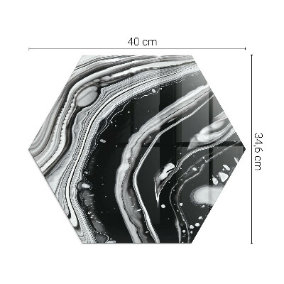 Plaque protection sol devant cheminée en verre Motifs abstraits ondulés et linéaires