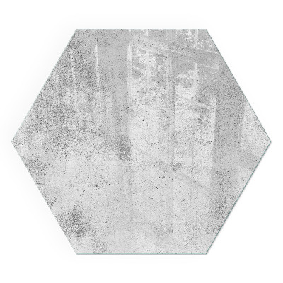 Plaque verre pour poêle hexagonal Texture de béton dans un style brut
