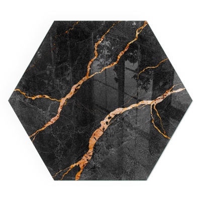 Plaque protection sol devant cheminée en verre Style marbre avec veinage délicat