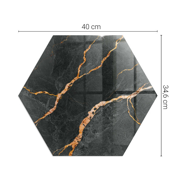 Plaque protection sol devant cheminée en verre Style marbre avec veinage délicat