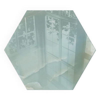 Plaque protection sol devant cheminée en verre Motif marbré aux tons subtils