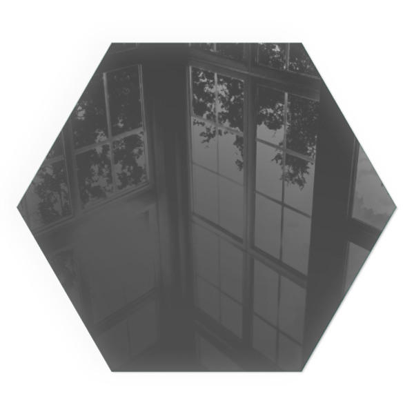 Plaque de sol en verre pour poêle hexagonal Couleur : Gris-brun