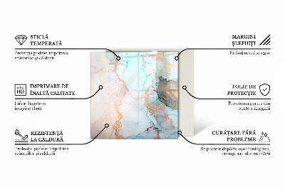 Plaque de sol en verre pour poêle hexagonal Couleur : Gris-brun