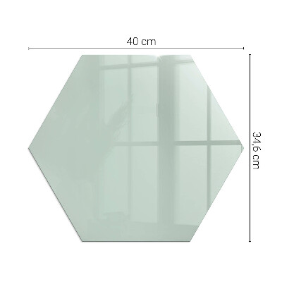 Plaque de sol en verre pour poêle hexagonal Couleur vert clair