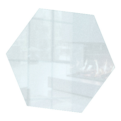 Plaque de sol pour poêle hexagone À effet verre dépoli