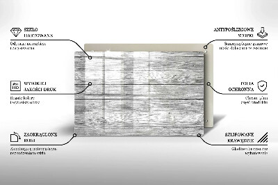 Dessous bougie funéraire Vieilles planches de bois