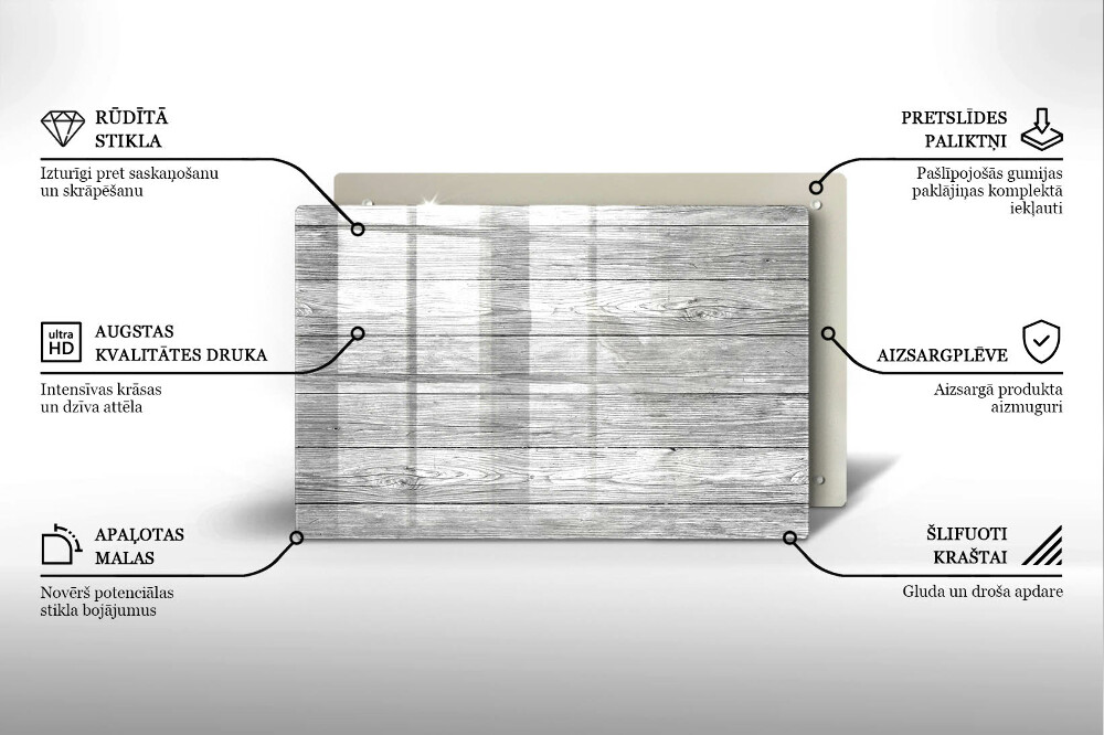 Dessous bougie funéraire Vieilles planches de bois