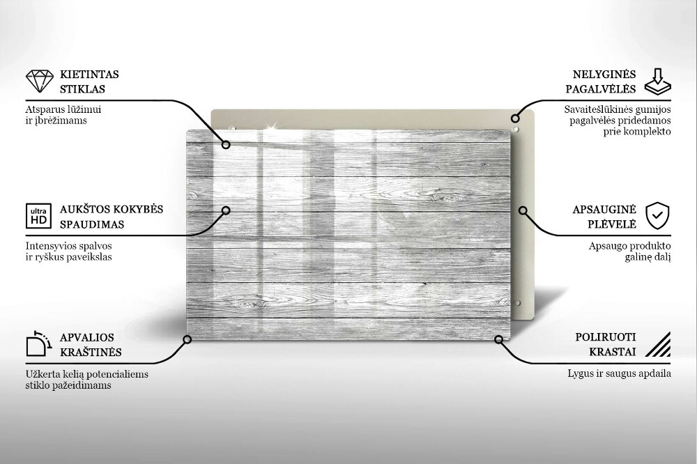 Dessous bougie funéraire Vieilles planches de bois