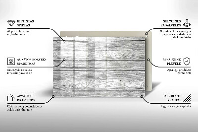 Dessous bougie funéraire Vieilles planches de bois