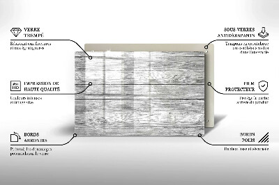 Dessous bougie funéraire Vieilles planches de bois