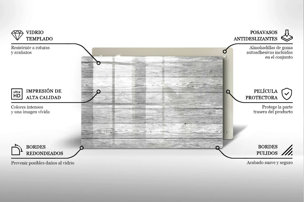 Dessous bougie funéraire Vieilles planches de bois