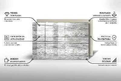 Dessous bougie funéraire Vieilles planches de bois