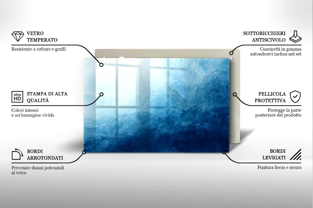 Dessous de verre pour bougies funéraires Fond abstrait