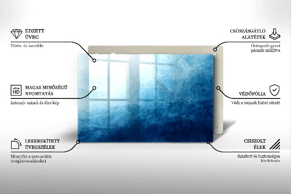 Dessous de verre pour bougies funéraires Fond abstrait