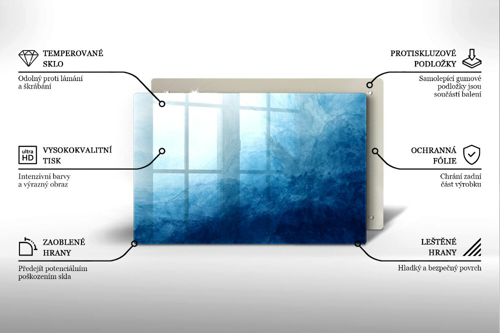 Dessous de verre pour bougies funéraires Fond abstrait