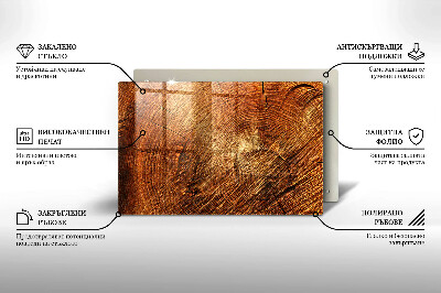 Dessous de verre pour bougies funéraires Grain de bois de l'arbre