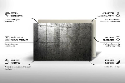 Dessous de verre pour bougies funéraires Texture métallique